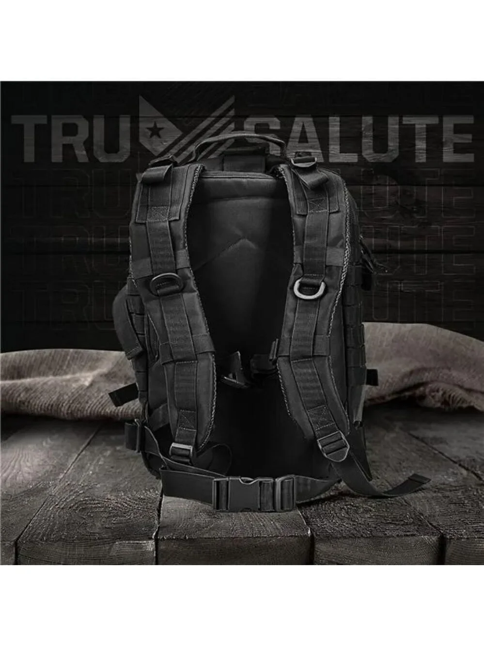 Tru Salute 45L Tactical Backpack Military Molle Bugout Bag Survival Rucksack
